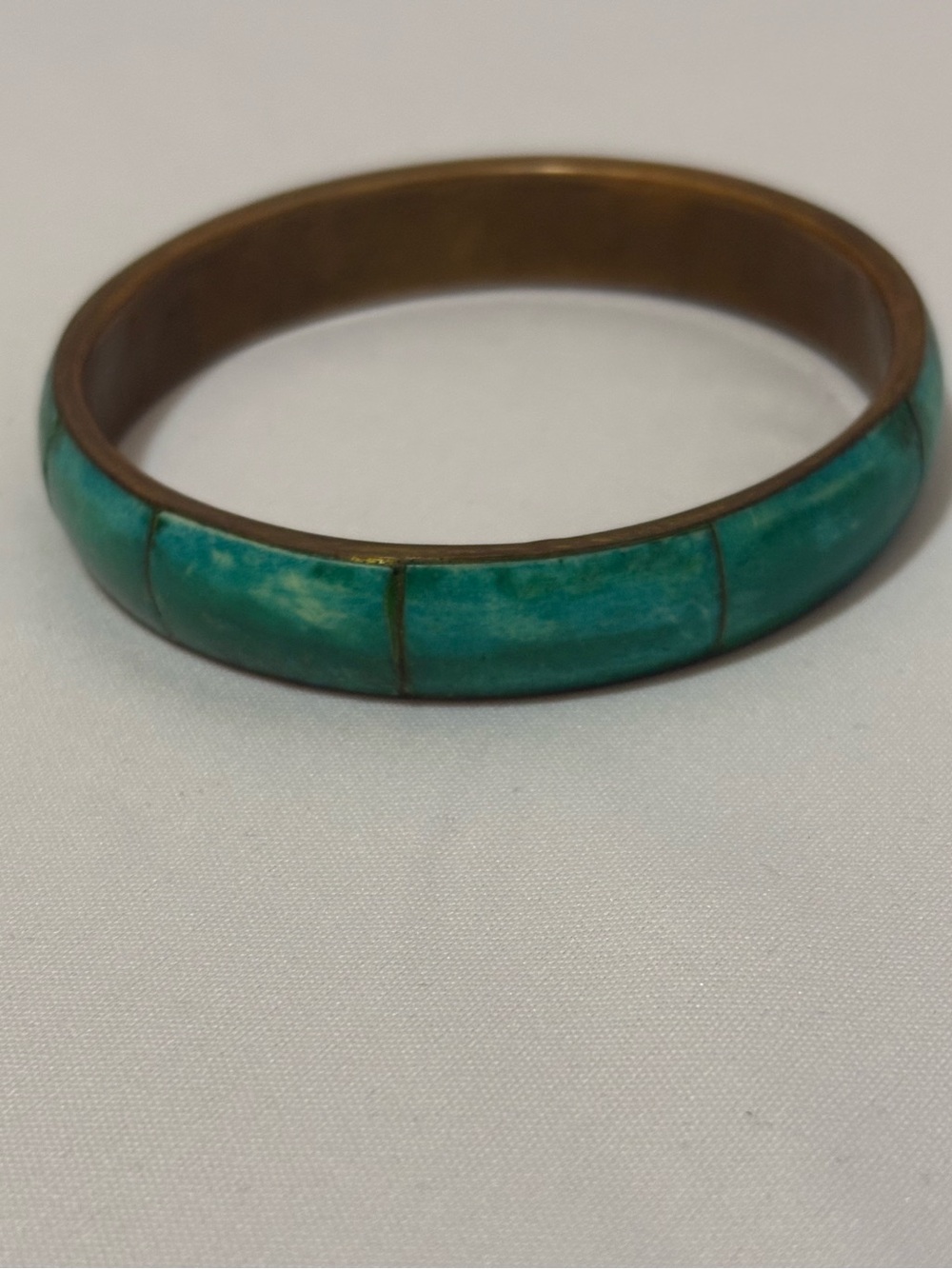 Vintage Teal Stone Bangle
